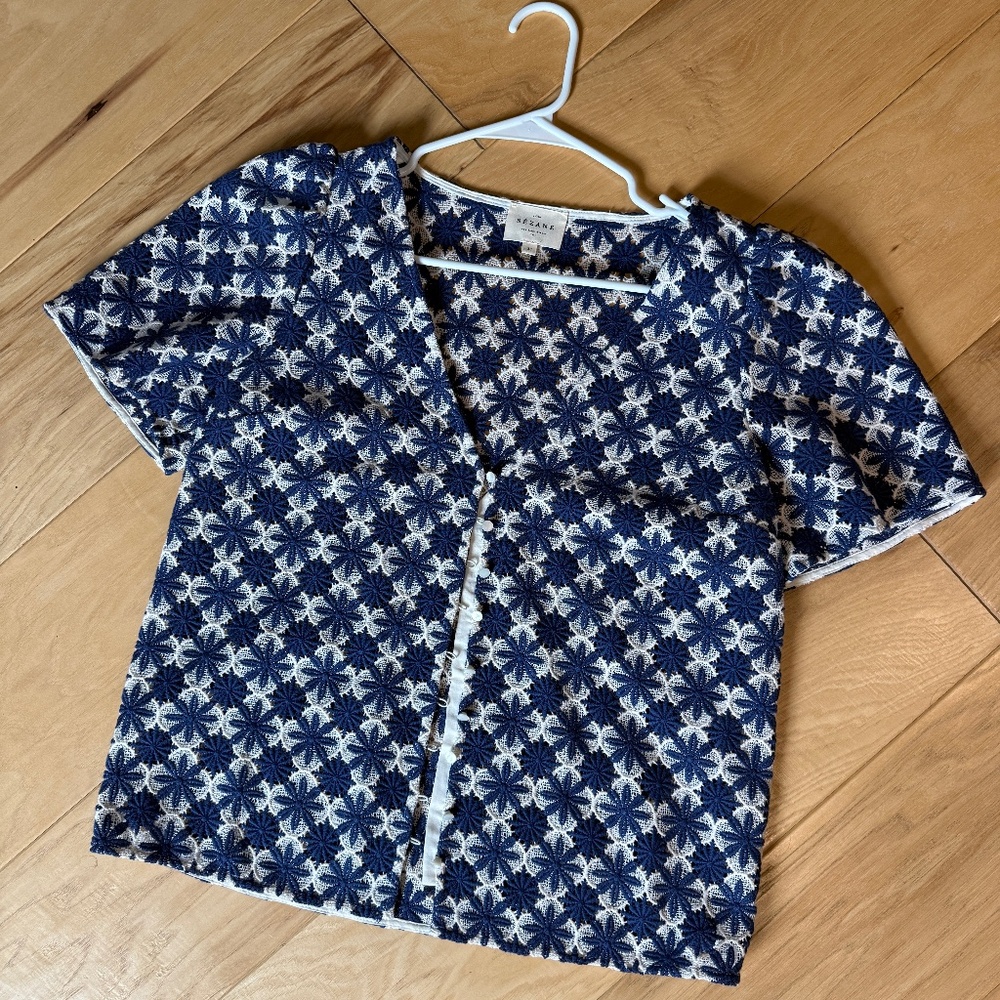 Sèzane floral crochet top